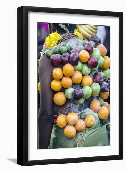 A Pierced Devotee Laden-Andrew Taylor-Framed Photographic Print