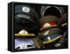 A Pile of Communist Era Army and Police Hats for Sale as Souvenirs, Mitte, Berlin, Germany-Richard Nebesky-Framed Stretched Canvas