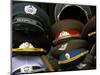 A Pile of Communist Era Army and Police Hats for Sale as Souvenirs, Mitte, Berlin, Germany-Richard Nebesky-Mounted Photographic Print