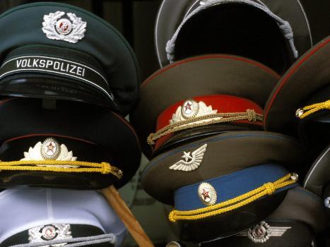 A Pile of Communist Era Army and Police Hats for Sale as Souvenirs, Mitte,  Berlin, Germany' Photographic Print - Richard Nebesky | AllPosters.com