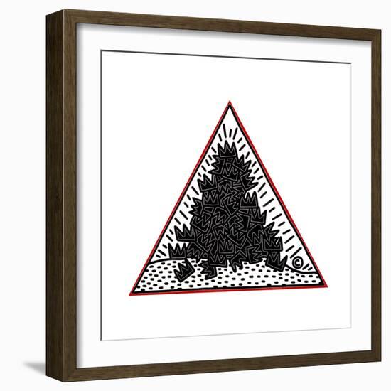 A Pile of Crowns for Jean-Michel Basquiat, 1988-Keith Haring-Framed Giclee Print