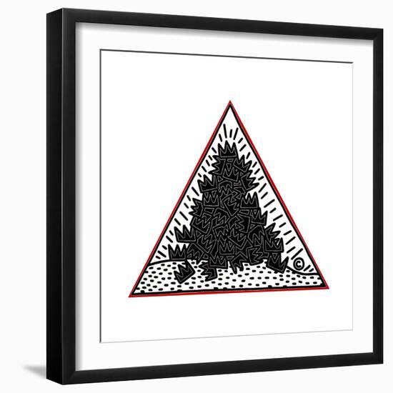 A Pile of Crowns for Jean-Michel Basquiat, 1988-Keith Haring-Framed Giclee Print