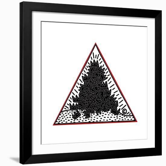 A Pile of Crowns for Jean-Michel Basquiat, 1988-Keith Haring-Framed Giclee Print