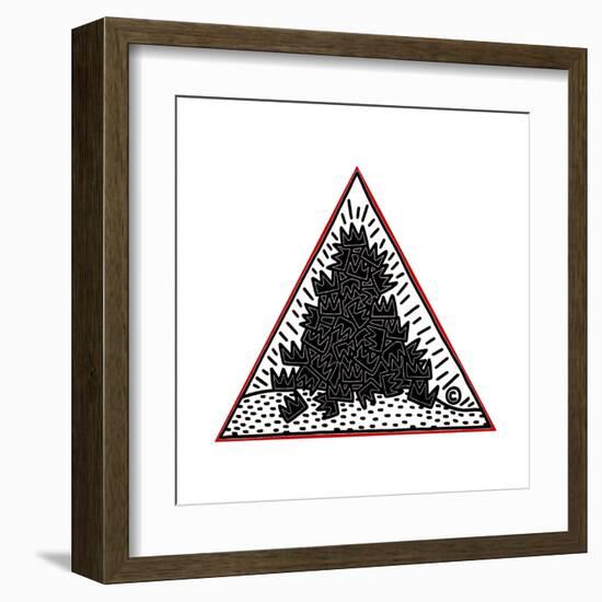 A Pile of Crowns for Jean-Michel Basquiat, 1988-Keith Haring-Framed Giclee Print