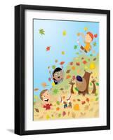 A Pile of Leaves - Turtle-Rob McClurkan-Framed Giclee Print