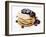 A Pile of Pancakes with Blueberry Sauce and Maple Syrup-Gerrit Buntrock-Framed Photographic Print