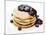 A Pile of Pancakes with Blueberry Sauce and Maple Syrup-Gerrit Buntrock-Mounted Photographic Print