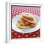 A Pile of Pancakes with Strawberries-Alena Hrbkova-Framed Photographic Print