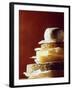 A Pile of Pieces of Different Cheeses-Tim Thiel-Framed Photographic Print