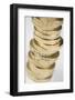 A Pile of Pound Coins on a Table-Duncan Andison-Framed Photographic Print