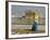 A Pilgrim in Blue Sits by the Holy Pool of Nectar at the Golden Temple, Punjab, India-Jeremy Bright-Framed Photographic Print