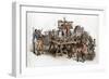 A Pillory, 1805-William Henry Pyne-Framed Giclee Print