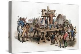 A Pillory, 1805-William Henry Pyne-Stretched Canvas