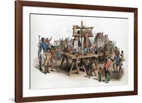 A Pillory, 1805-William Henry Pyne-Framed Giclee Print