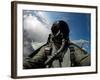 A Pilot in the Cockpit of an F-16 Fighting Falcon-Stocktrek Images-Framed Photographic Print