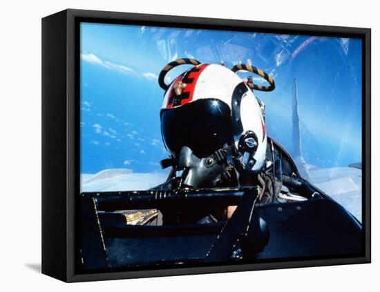 A Pilot Sitting in the Back of a Two-seater F-14 Tomcat-Stocktrek Images-Framed Stretched Canvas