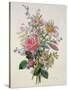 A Pink Bouquet-Albert Williams-Stretched Canvas