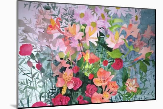 A Pink Bouquet-Claire Spencer-Mounted Giclee Print