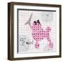 A Pink Poodle Kind of Day-Miyo Amori-Framed Art Print