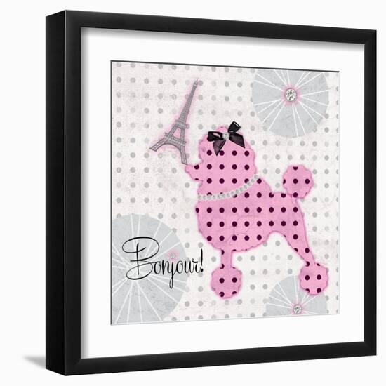 A Pink Poodle Kind of Day-Miyo Amori-Framed Art Print