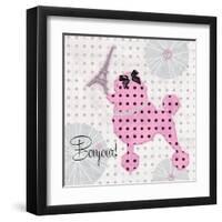 A Pink Poodle Kind of Day-Miyo Amori-Framed Art Print