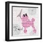 A Pink Poodle Kind of Day-Miyo Amori-Framed Art Print