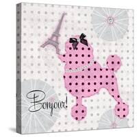 A Pink Poodle Kind of Day-Miyo Amori-Stretched Canvas