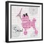 A Pink Poodle Kind of Day-Miyo Amori-Framed Art Print