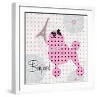 A Pink Poodle Kind of Day-Miyo Amori-Framed Art Print