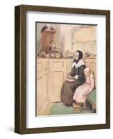 A Pious Widow of Good Social Rank-Hugh Thomson-Framed Giclee Print