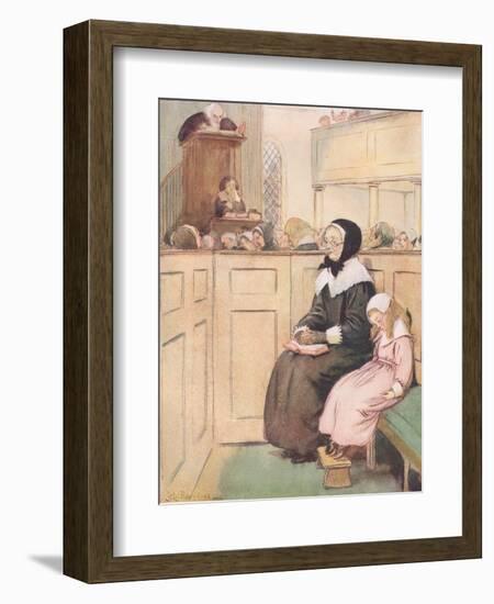 A Pious Widow of Good Social Rank-Hugh Thomson-Framed Giclee Print