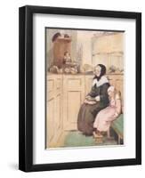 A Pious Widow of Good Social Rank-Hugh Thomson-Framed Giclee Print