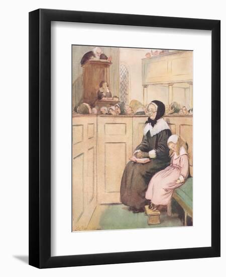 A Pious Widow of Good Social Rank-Hugh Thomson-Framed Giclee Print