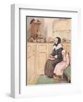 A Pious Widow of Good Social Rank-Hugh Thomson-Framed Giclee Print