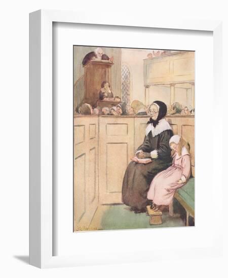 A Pious Widow of Good Social Rank-Hugh Thomson-Framed Giclee Print