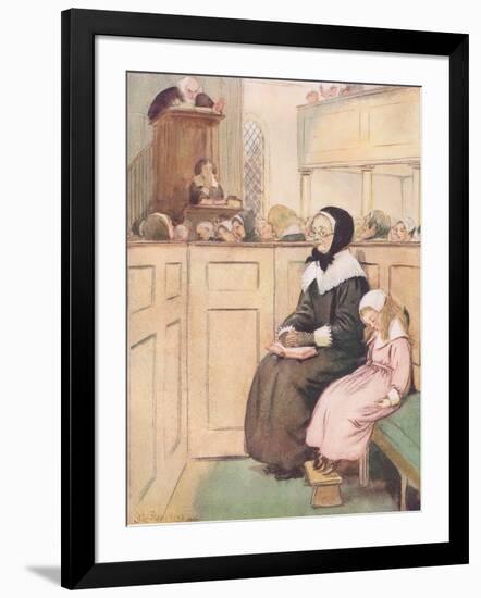 A Pious Widow of Good Social Rank-Hugh Thomson-Framed Giclee Print