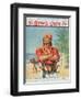 A Pirate Figure from the Front Cover of 'The Boy's Own Paper', 1923-Stanley L. Wood-Framed Giclee Print