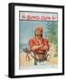 A Pirate Figure from the Front Cover of 'The Boy's Own Paper', 1923-Stanley L. Wood-Framed Giclee Print