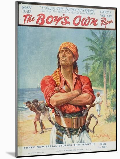 A Pirate Figure from the Front Cover of 'The Boy's Own Paper', 1923-Stanley L. Wood-Mounted Giclee Print