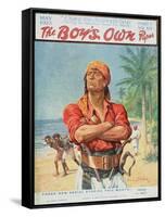 A Pirate Figure from the Front Cover of 'The Boy's Own Paper', 1923-Stanley L. Wood-Framed Stretched Canvas