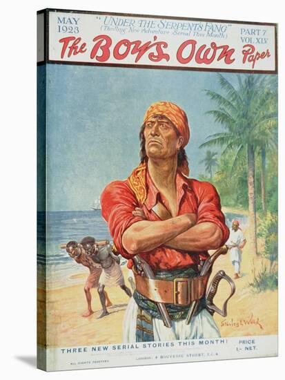 A Pirate Figure from the Front Cover of 'The Boy's Own Paper', 1923-Stanley L. Wood-Stretched Canvas