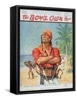 A Pirate Figure from the Front Cover of 'The Boy's Own Paper', 1923-Stanley L. Wood-Framed Stretched Canvas