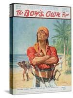 A Pirate Figure from the Front Cover of 'The Boy's Own Paper', 1923-Stanley L. Wood-Stretched Canvas