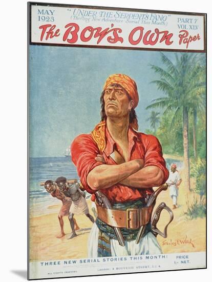 A Pirate Figure from the Front Cover of 'The Boy's Own Paper', 1923-Stanley L. Wood-Mounted Giclee Print