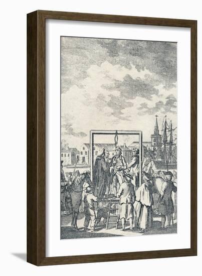 'A Pirate hanged at Execution Dock', c1795-Robert Dodd-Framed Giclee Print