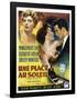 A Place in the Sun, (aka Une Place Au Soleil), 1951-null-Framed Poster