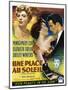 A Place in the Sun, (aka Une Place Au Soleil), 1951-null-Mounted Poster