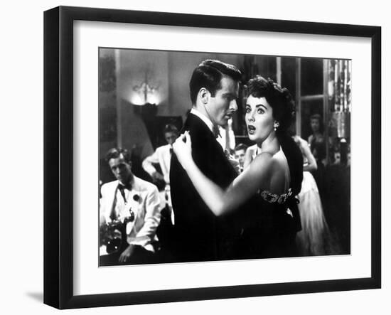 A Place in the Sun, Elizabeth Taylor, Montgomery Clift, 1951-null-Framed Photo