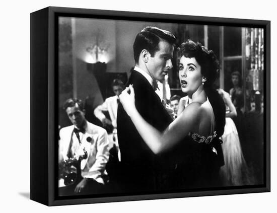 A Place in the Sun, Elizabeth Taylor, Montgomery Clift, 1951-null-Framed Stretched Canvas