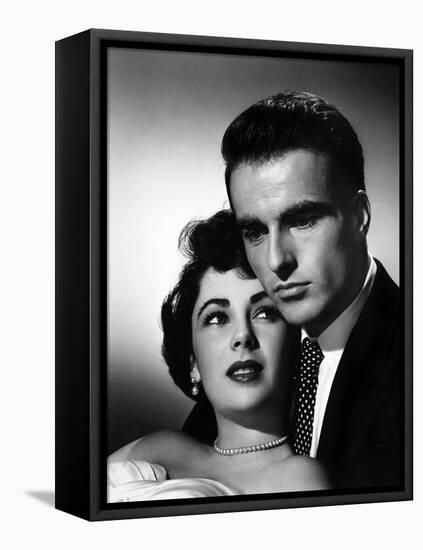 A Place in the Sun, Elizabeth Taylor, Montgomery Clift, 1951-null-Framed Stretched Canvas